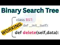 Python Program To Implement Binary Search Tree Program 6 Deletion Example