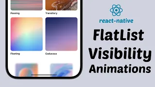 FlatList Item Animation on Visibility in React Native Hindi