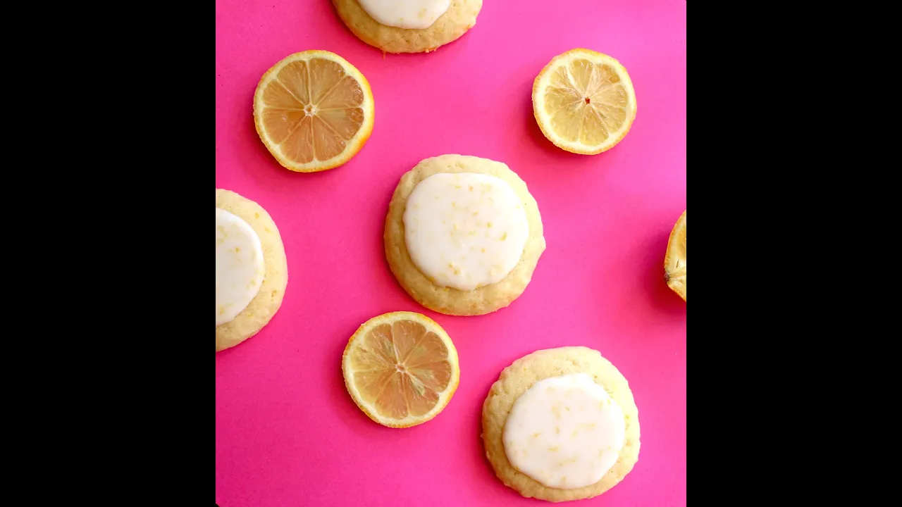 Soft Glazed Lemon Cookies - Easy 5 Ingredient Recipe