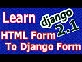 Django 2 Registration Form Design Converting HTML Form To Django Form
