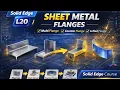 Sheet Metal in Solid Edge Flange Multi-Flange Counter Flange Lofted Flange Tutorial CAD CAM