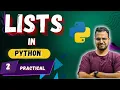 Lists in Python - Practical Part