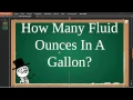 How Many Fluid Ounces In A Gallon