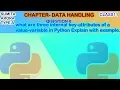 What are three internal key-attributes of a value-variable in Python Explain with example