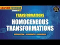 HOMOGENEOUS TRANSFORMATIONS TRANSFORMATIONS Tutorials Chapter 04 Part 03