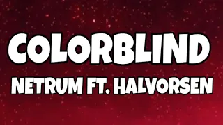 Download Netrum - Colorblind (feat. Halvorsen) (Lyrics) Video MP3