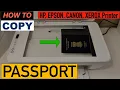 How To Copy Passport On Printer