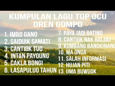 Download MP3 Oren gompo album popular | lagu ocu terbaik