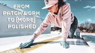 CATAMARAN BUILD: From Seams to Smooth – Cabin Top Progress Continues