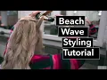 BEACH WAVES Hairstyle Curling Iron HOLLYWOOD WAVES DIY Professional Hairstylist Tutorial