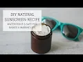 DIY Natural Sunscreen Recipe WATERPROOF SAFE FOR BABIES MARINE LIFE Bumblebee Apothecary