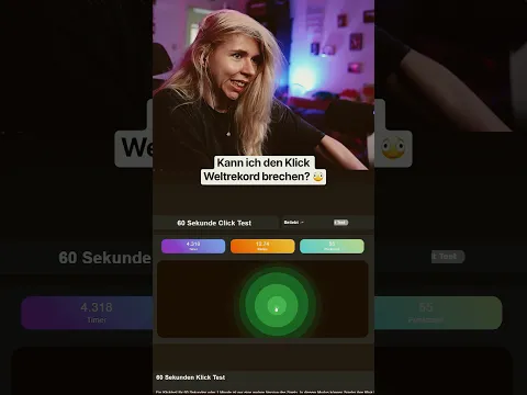 Kann ich den Weltrekord im klicken brechen? 🫪