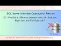 SQL Joins Explained Inner Join vs Left Join vs Right Join vs Full Outer Join with Example