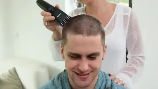 FEMDOM Clippers Ad - she gave him a proper buzzcut