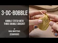 How to Crochet Bobble Stitch with Three Double Crochet 3-dc-bobble Beginner Tutorial