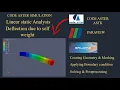 Cantilever beam deflection due to self weight using cod aster Salome meca tutorial using ASTK