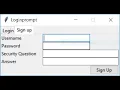 Code for User login with Tkinter python part 1