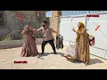 The first lady returns home with her husband the second lady gets angry and attacks her