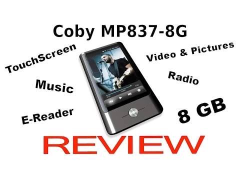 Download MP3 REVIEW: Coby MP837-8G Touchscreen MP3 \u0026 Video Player