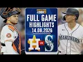 LIVE Houston Astros Vs Seattle Mariners Full Game Highlights Aug 14 2026 Envivo MLB THE SHOW 26