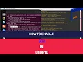 How to enable ssh in ubuntu