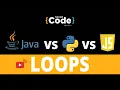Loops Java Vs Python Vs JavaScript 2022 Loops Tutorial Java Python JavaScript SimpliCode