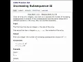 CSES Additional Problems Increasing Subsequence II