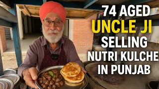74 साल के Uncle बना रहे हैं Punjab ke Best Nutri Kulche😱 | Indian Street Food | Punjab Street Food|