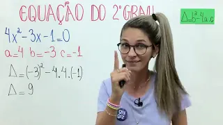 EJA 2024/1 - 8a Série - Fórmula de Bháskara - Como Resolver uma Equição do 2o Grau Completa - Gis
