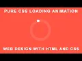 CSS Loader Animation CSS Loading Spinner CSS Loader CSS3 Loader Animation Web Seekho