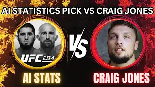 AI Stats Picks Against Craig Jones on Makhachev vs Volk