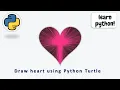 Heart Shape Pattern Turtle Graphics Design using Python
