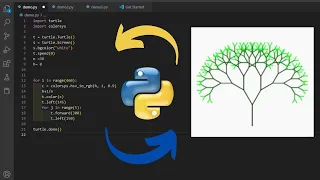 Tree Animation Drawing With Python