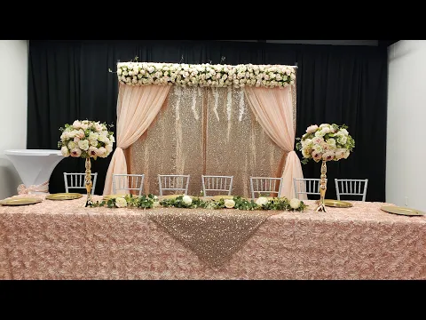 Download MP3 ROSE GOLD QUINCEANERA DECORATION/ DECORACION DE SALON