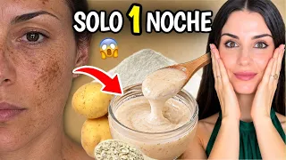 BORRA MANCHAS Y ACLARA TU PIEL EN 1 NOCHE! 😱 El Secreto de Patata y Avena ✨