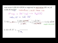 Solution Stoichiometry Neutralization Reactions