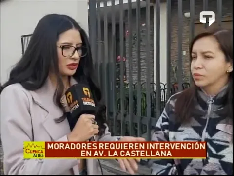 Moradores requieren intervención en av. La Castellana