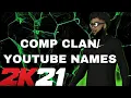 THE BEST CHANNEL NAMES FOR 2K20 OR 2K21