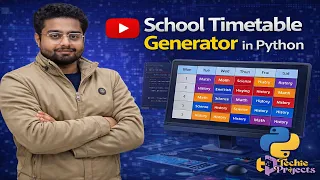 Automatic Time Table Generator using Python School Timetable Generator in Python