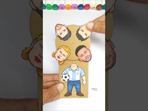 Haaland Amazing Spinning Puzzle Game? #haaland #papercraft #shortvideo