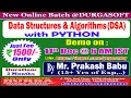 Data Structures Algorithms with PYTHON Online Training DURGASOFT