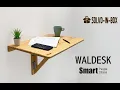 waldesk - Foldable Wall Mounted Table for Study Laptop Activity Table Desk