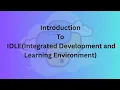 Introduction to IDLE in Python Complete Beginner Guide