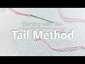 Beginner Cross Stitch Starting with a Tail and Finishing Cross Stitches Fat Quarter Shop