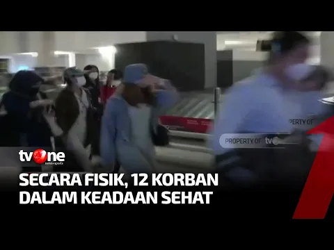 12 WNI yang Disekap di Kamboja Tiba di Tanah Air