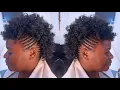 How To Mohawk Sew In Curly hair on very short hair Nappy Gabby