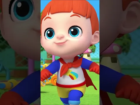 Cool superhero rushes to save the lovely princess! #hero #nurseryrhymes #kidssongs #shorts