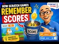 How Scratch Games Remember Scores Flowchart to Code