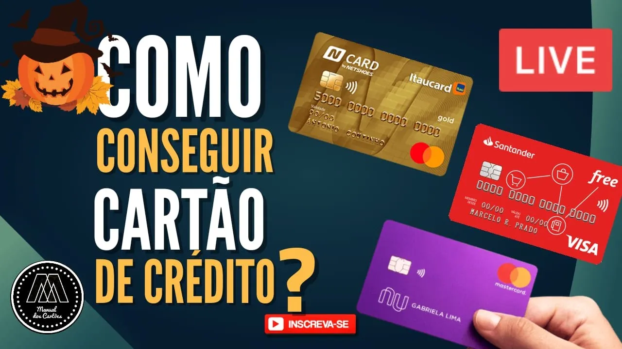 ???? LIVE | COMO CONSEGUIR O SEU CARTÃO DE CRÉDITO. HALLOWEEN