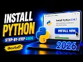 How to Download Install Python in 2026 Windows Telugu